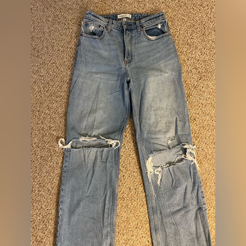 Abercrombie High Rise Curve Love 90s Relaxed Jeans